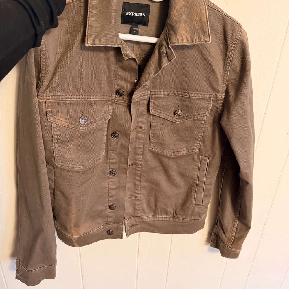Express Women's Tan Jean Jacket